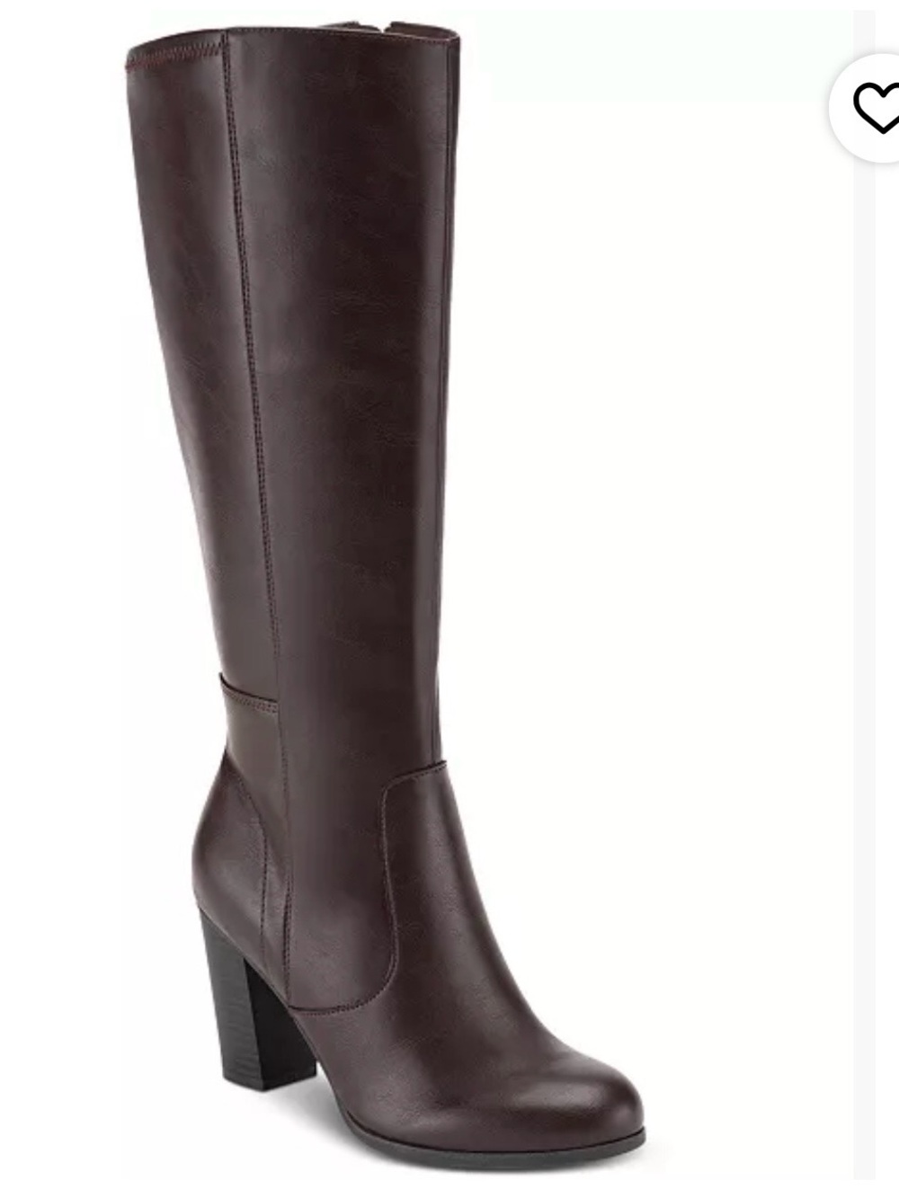 Style & Co. Dark Brown Over-the-Knee Block Heel Boots